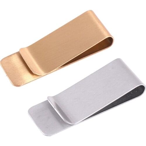 Slim Stainless Steel Men Purse Cash Money Clip Wallet Credit Card Holder