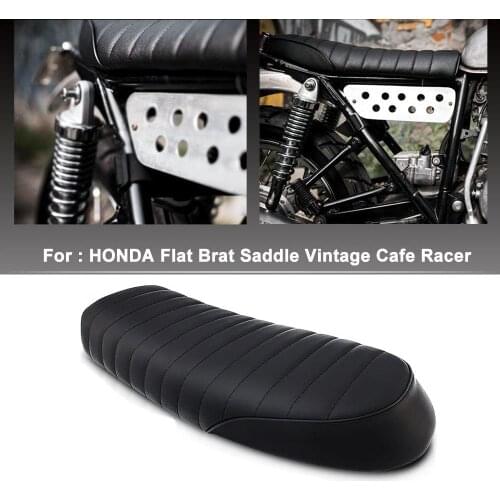 Motorcycle Vintage Saddle Cafe Racer Seat Flat Brat Benches for Honda CB CL Yamaha SR XJ SUZUKI GS