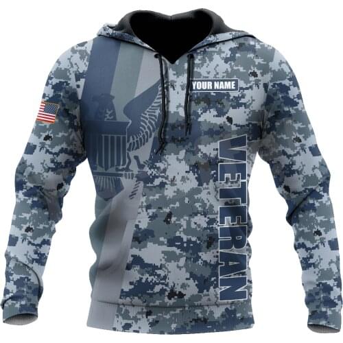 Tessffel Eagle Navy Army Veteran Military Camo Harajuku Pullover 3DPrint Streetwear Tracksuit Autumn Casual Hoodies Men/Women A4