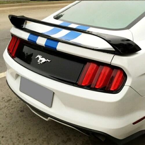 High hardness and quality ABS material for Ford Mustang 4 segment GT rear wing spoiler 2015 2016 2017 by primer or any paint