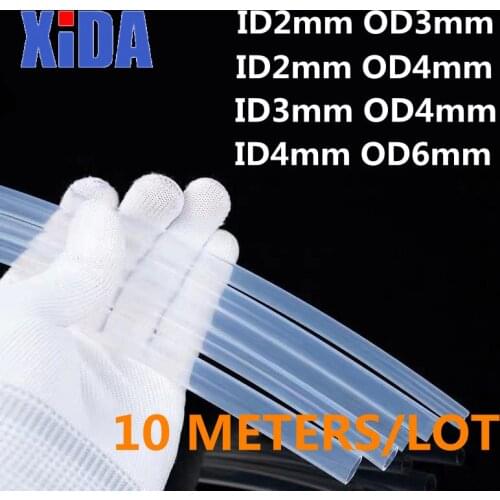 10 Meters/lot PTFE tube for 3D printer, Bowden j-head tubing parts, 1 meter, 1mm, 2mm, 3mm, 4mm, 6mm, 8mm