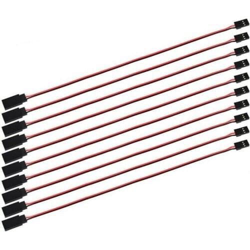 10Pcs 150mm Servo Extension Lead Wire JR Cable 3Pin Male to Female for RC Car
