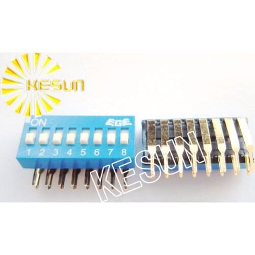 100% Original EDG108 8P 2.54mm Right Angle DIP Switch EDG108SRA x 100PCS
