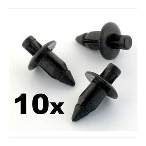 10x 6mm For Kunststoffnieten Motorrad Verkleidung Zierleiste Clips- Honda,For Yamaha