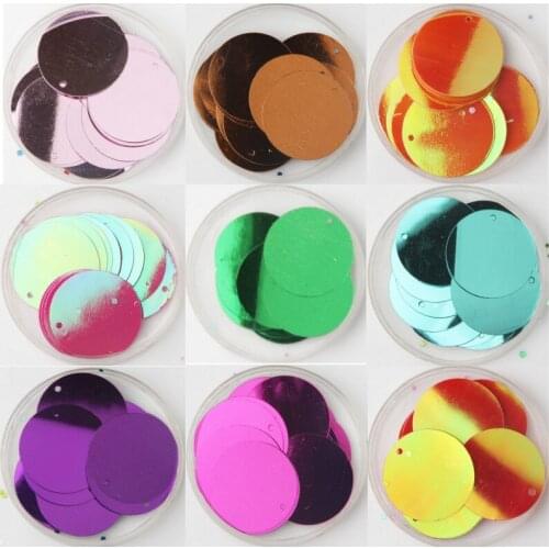 30 pcs / Handmade clothing accessories DIY jewelry accessories 25mm Round sequins