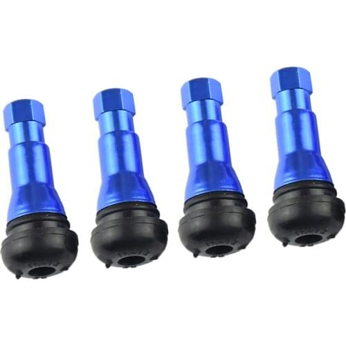4Pcs Car TR413 Snap-In Tire Tyre Valve Stem Short Rubber Valve Cap Cover