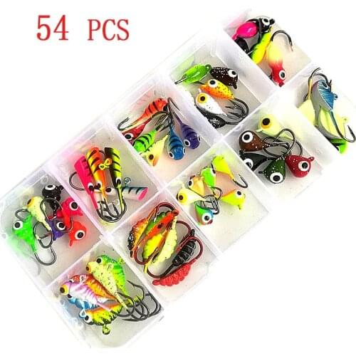 Winter Ice Fishing Lure Hard Bait Pesca Tackle Swimbait With Jig head hook Isca Artificial Bait Crankbait Sharp Metal Fishing H