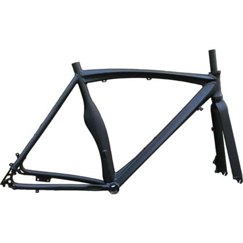700C Muscle New design aluminum alloy 52 cm Disc brake Road bike frame with fork