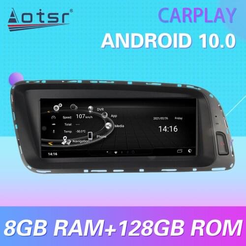 For AUDI Q5 2009 - 2016 Android 10 Wireless Carplay BT WIFI Car Multimedia Radio Player GPS Navigation Stereo