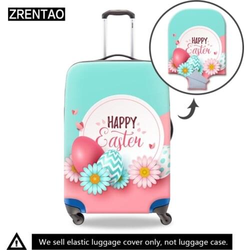 ZRENTAO cartoon luggage cover Christmas suitcase protector cover optional colors kofferhoes beschermer for 18-30 inch case