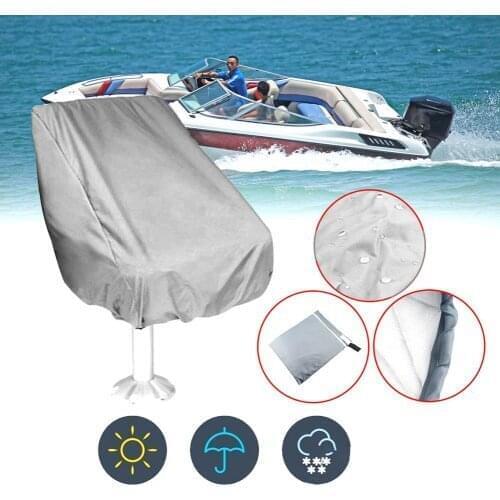 Boat Seat Cover Waterproof Anti UV Dust Elastic Marine Folding Seat Cover Waterproof Covers For Yacht Captain Chair Covers