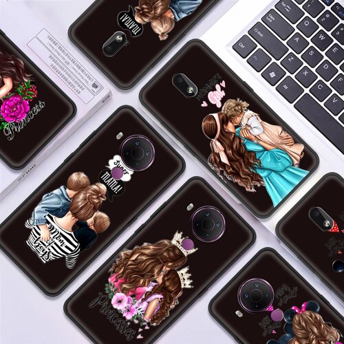 Baby Mom Girl Smartphone Accessories Cover for Nokia 2.2 3.2 2.3 4.2 7.2 1.3 5.3 2.4 3.4 C3 1.4 5.4 Soft Case Coque