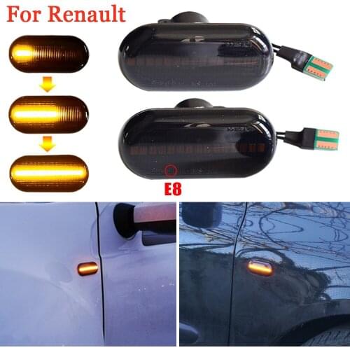 Dynamic Side Indicator Marker Signal Light Lamp Sequential Flashing For Renault Clio 1 2 KANGOO MEGANE ESPACE TWINGO MASTER LED