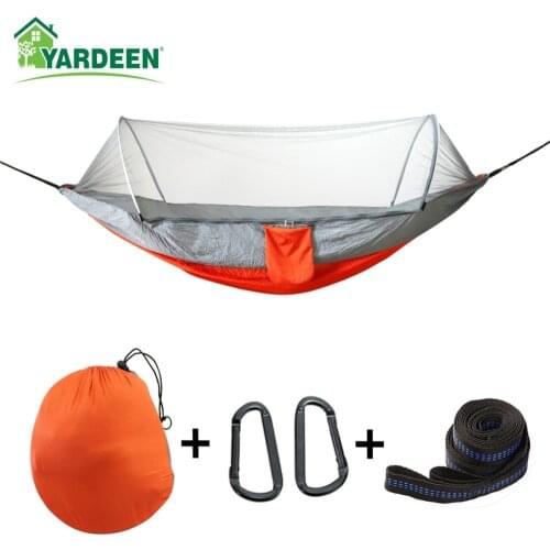 Double & Single 250*120cm Outdoor Camping Tree Hammocks Portable Parachute for Backpacking Survival Travel 4 Colors In Stock