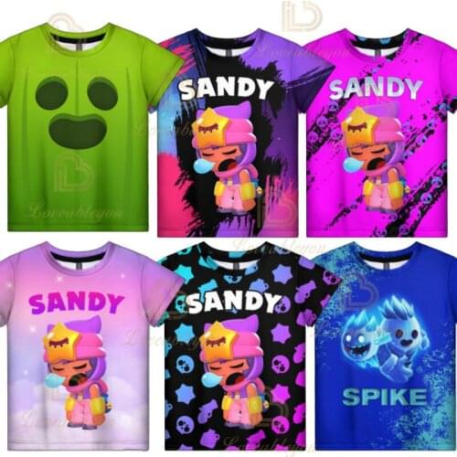 New 3D Printing 2021 Summer Shooting Game Stars T Shir Kids Cartoon Boys/girls Sleeve T-shirt Clothes Casual Fashion Tops