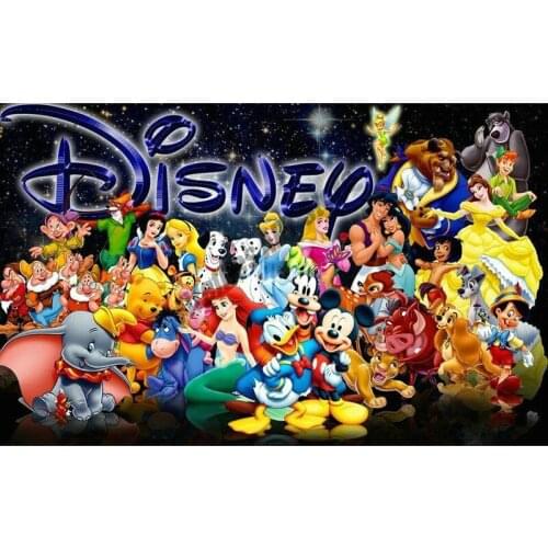5D Full Square Diamond Painting Disney Cross Stitch Kits Diamond Embroidery Castle Pattern Mosaic Picture Home Decoration