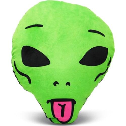 Kawaii Alien Ripdip Cat Plush Toys Cushions Cartoon Green Alien Cat Stuffed Dolls Soft Animal Plush Doll Toys Kids Gifts