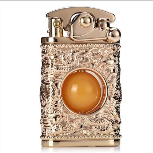 Zorro Kerosene Lighter Armor Dragon Ball Embossed Creative Rocker Gasoline Lighter Transport Decompression Toy Business Gift