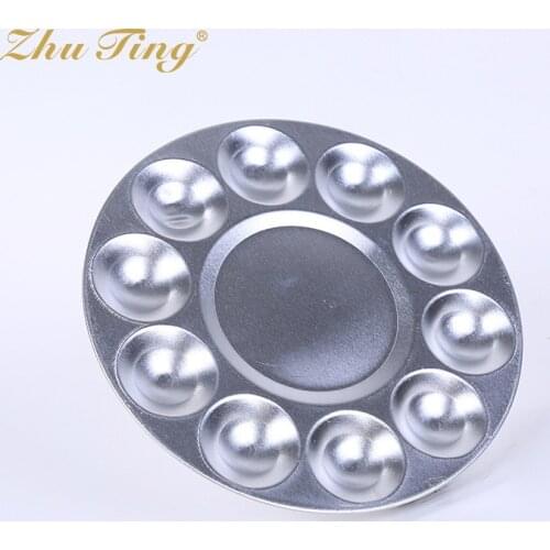 Round Paint Metal Palette Watercolor Propylene Pigment Color Painting Tool Art Supplies Boutique Wholesale