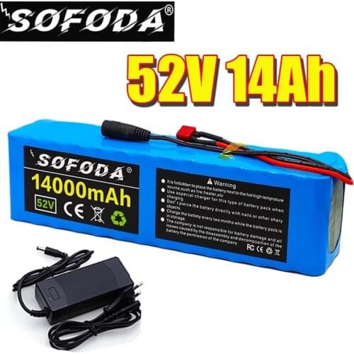 52v lithium ion battery 52v 14Ah 1000w 14S3P Lithium ion Battery Pack For 58.88vE-bike Electric bicycle Scooter with BMS+charger
