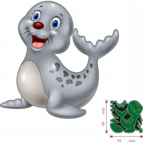 Metal Cutting Dies Animal seal Scrapbooking Paper Cards Decorative Craft Embossing