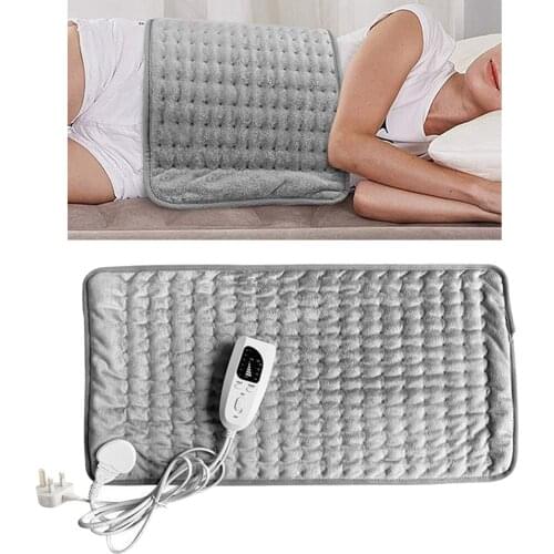 Washable Therapeutic Electric Heat Pad, Heating Mat Soothing Muscle Tension Abdomen Waist Back Neck Pain Relief