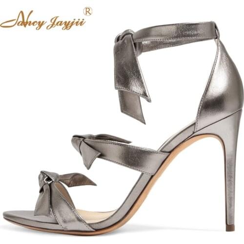 Nancyjayjii Elastic Band Women Summer Sexy Mixed Color High Heels Sandals Casual&Party Woman Shoes Large Non-Leather Zapatos