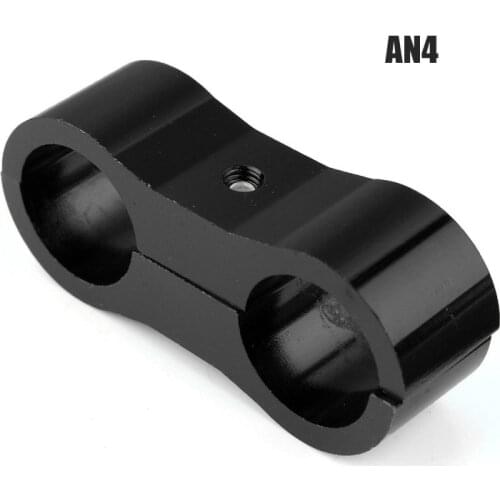 New Stepped Billet Dual AN10 3/4" 19MM /AN8 8AN 16MM /AN6 6AN 13MM AN4 4AN 11MM Braided Hose Separator Clamp Cable Fastener