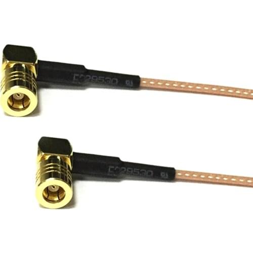 New SMB Female Jack Right Angle Switch SMB Female RA 90-degree pigtail cable RG178 Wholesale 15CM 6" Adapter