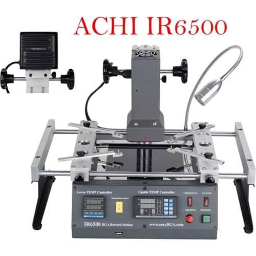 BGA Soldering Rework Station ACHI IR6500 Infrared for Motherboard Chip PCB Refurbished Repair System Solder Welding 220V