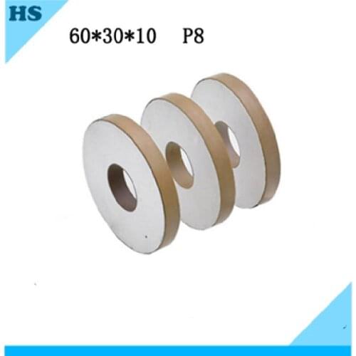 Piezoelectric ceramic 60X30X10MM P8 Wafer element RING for ultrasonic welding transducer 15K20K Vibrator