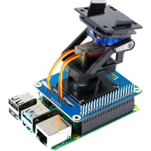 For Raspberry Pi 2-Degree-Of-Freedom Pan/Tilt Expansion Board Onboard PCA9685/TSL2581FN Ambient Light Sensor Module