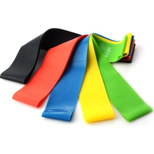 5 Colors Yoga Resistance Rubber Bands Indoor Outdoor Fitness Equipment 0.35mm-1.1mm Pilates Sport Training Workout Elastic Bands