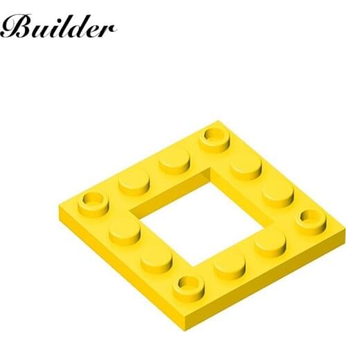 Little Builder Building Blocks DIY 4x4 Hollow Board Plate Bricks 10pcs MOC Creativity Technological Compatible Brands Toy 64799