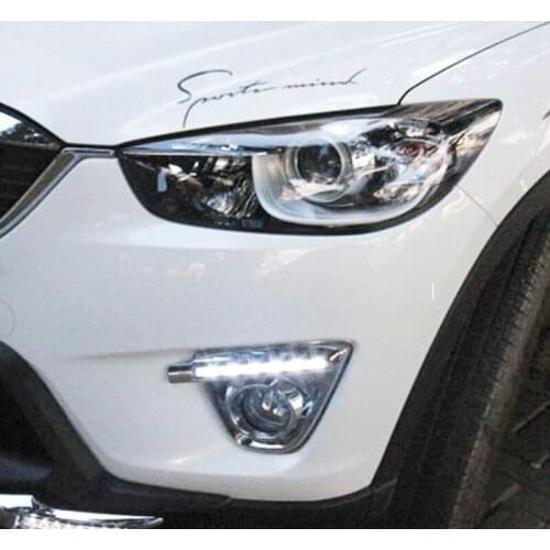LED Car Headlights for Mazda Cx-5 Cx5 2012 2013 2014 2015 2016 LED Daytime Running Lights, cool white light 6 LED 2pcs