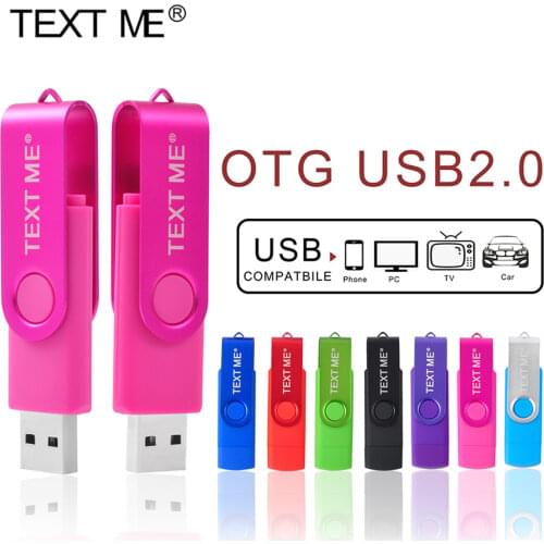 TEXT ME 64GB 3 IN 1 OTG Type c USB Flash drive Stick 16GB 32GB Pendrive 4GB 8GB USB Flash Drive For Computer/Android Phone