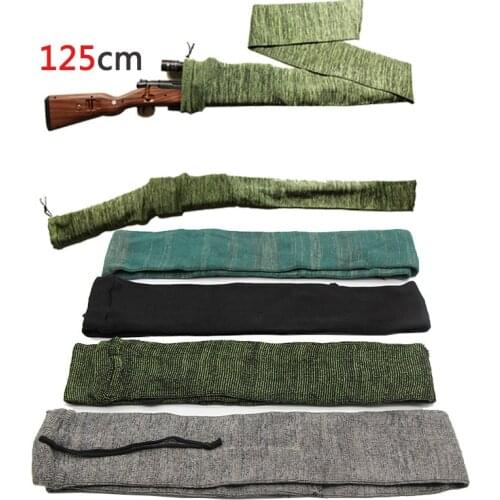 125 cm knitting Gun Sock Rifle Sock Airsoft Protective Cover Long Gun Bag Case Dustproof Outdoor Hunting Holster