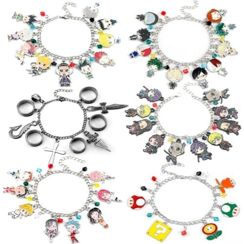 Anime Bracelets for Women Hunter x Hunter Kurapika Bangle Bracelet My Hero Academia/The Seven Deadly Sins /Demon Slayer Bracelet