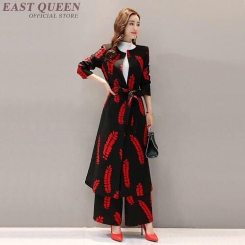 Womens two piece sets 2019 ladies elegant women pant suit female fashion 2019 spring pantsuit FF021