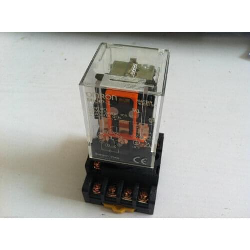 DC12V DC24V AC110V AV220V Relay MK3P-I 11 Pin 10A 250VAC + PF113A Socket Base