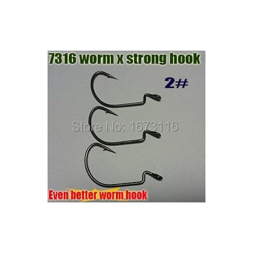 2015 FISHING WORM X STRONG HOOK size: 2# high carbon steel hook quanlity:30pcs/lot