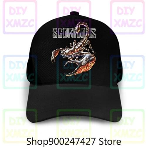 Scorpions Giant Scorpion Baseball Cap Hard Rock Michael Schenker Group Ufo New Black Hats Cotton Hats Fashion Hats Top Hats