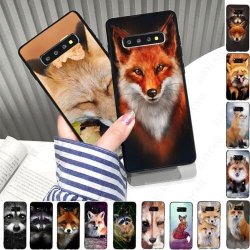 Animal Raccoon Fox Phone Case For samsung galaxy s10 s20fe s9 s30 s20ultra s21plus note8 note9 note10plus note20 ultra Cover