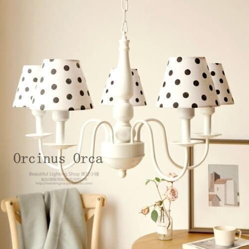 Nordic retro decorative chandelier living room dining room bedroom American creative art nostalgia Chandelier free shipping