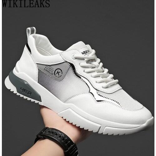 Designer Men Sneakers Luxury Brand White Leather Casual Shoes for Man 2021 Running Shoes Men Trainers Zapatos Hombre Chaussures