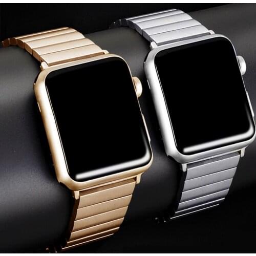 For Apple Watch SE 6 Strap 44mm 40mm Stainless Steel Metal iWatch Band 42mm 38mm for Apple Watch Series 6/5/4/3/2/1 Bracelet