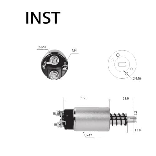 ELECTROMAGNETIC SWTICH SOLENOID FOR 24V 3.5KW 23343-C8601 2270-37001 2525 S25156 S2564 S2564E STH0540LP STH0540WA