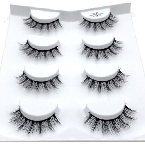 HBZGTLAD Sexy 100% Handmade 3D mink hair Beauty Thick Long False Mink Eyelashes Fake Eye Lashes Eyelash High Quality 07