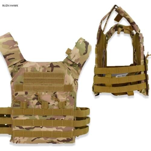 JPC Mens Professional Hunting and Equipment Camouflage Armor Army Tactical Vest Plate Carrier Airsoft Paintball Wargame
