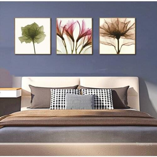 Canvas Painting Flower Wall Art Picture Modern Minimalist Fashion Print Poster Nordic Style wall Picture Living Room Decor